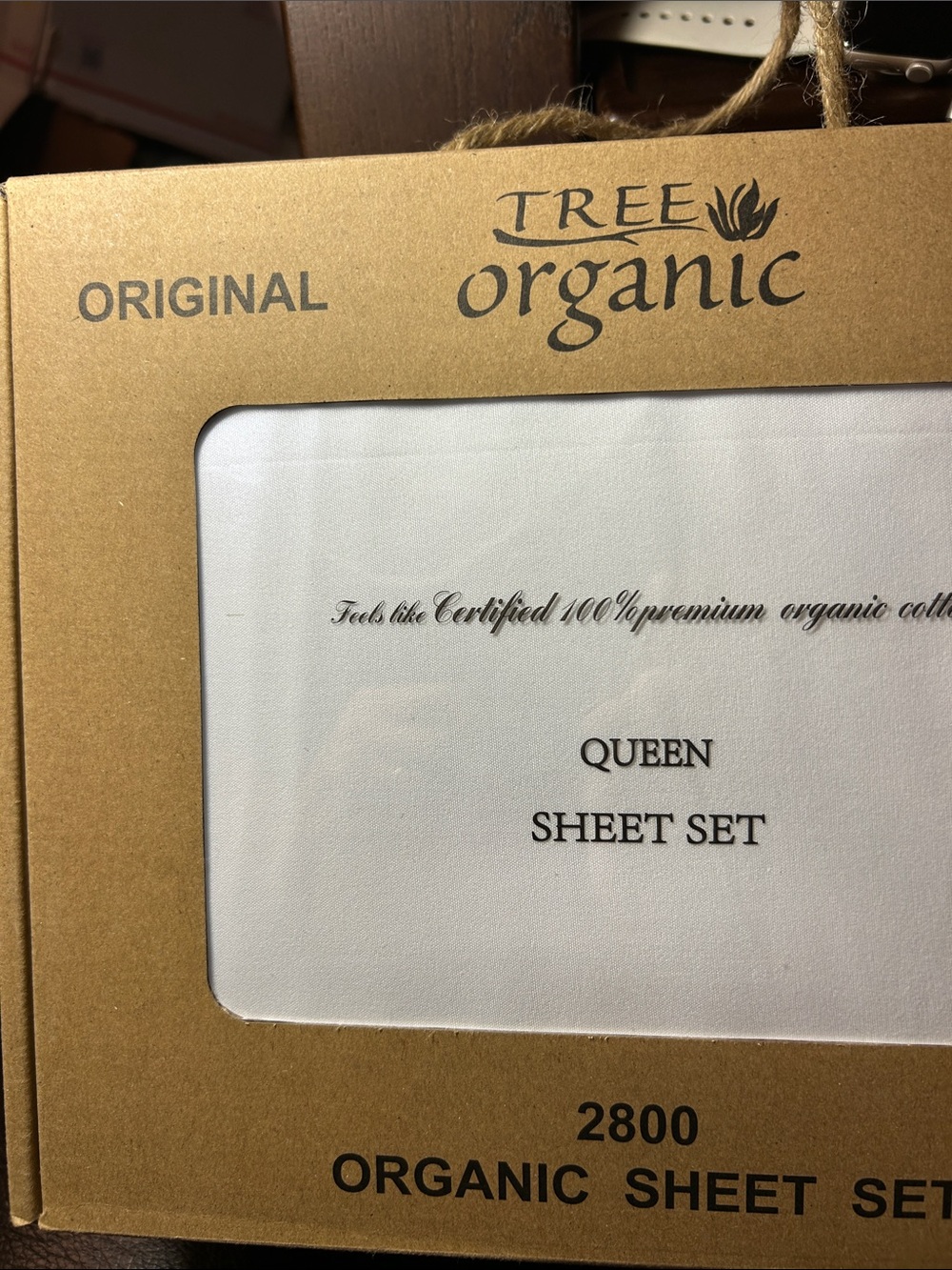 Queen Sheet Set on Cream, Ivory , Off White. 100% Cotton; Organic, 2800 Thread C